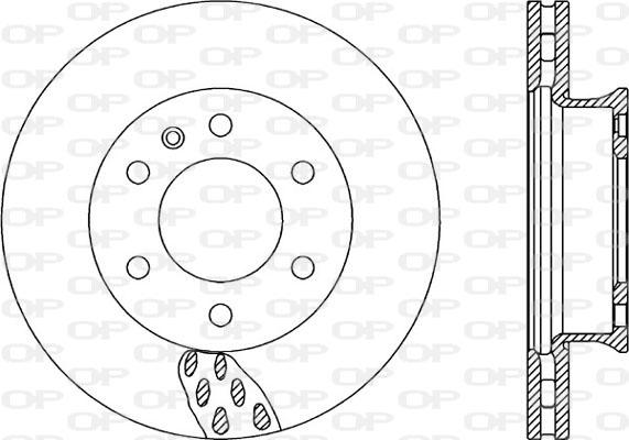 Open Parts BDA2324.20 - Гальмівний диск autozip.com.ua