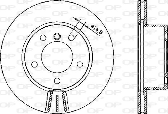 Open Parts BDA2328.20 - Гальмівний диск autozip.com.ua