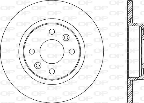 Open Parts BDR2322.10 - Гальмівний диск autozip.com.ua