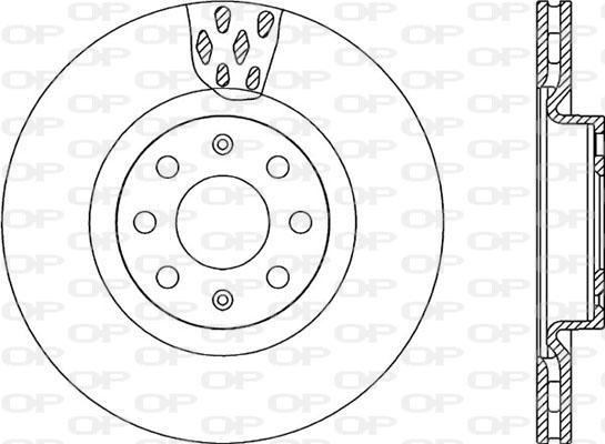 Open Parts BDA2259.20 - Гальмівний диск autozip.com.ua