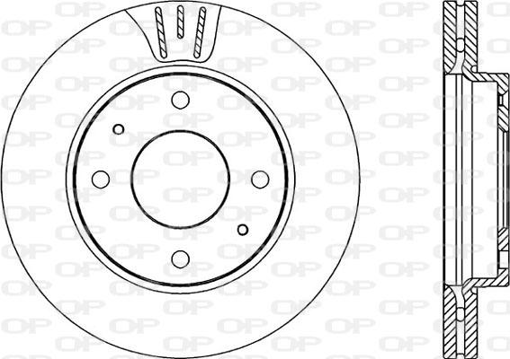 Open Parts BDA2203.20 - Гальмівний диск autozip.com.ua