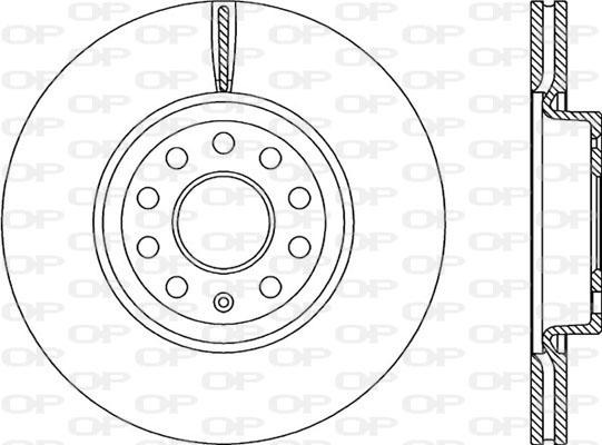 Open Parts BDA2207.20 - Гальмівний диск autozip.com.ua