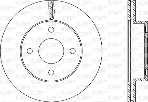 Open Parts BDR2216.20 - Гальмівний диск autozip.com.ua