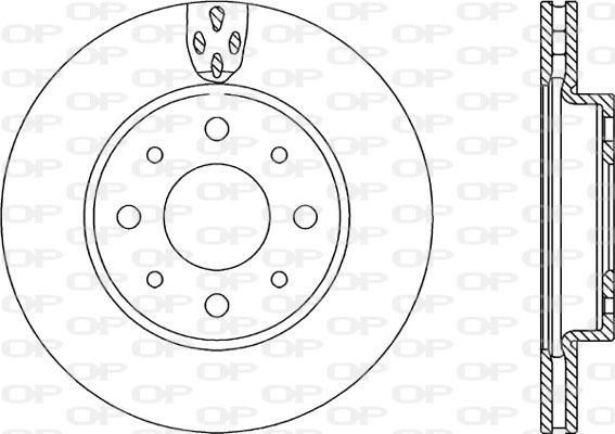 Open Parts BDR2234.20 - Гальмівний диск autozip.com.ua