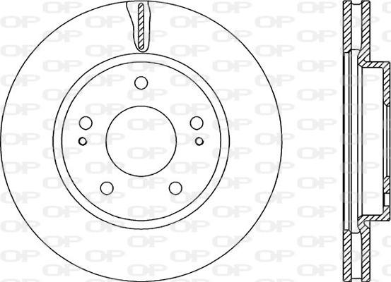 Open Parts BDA2237.20 - Гальмівний диск autozip.com.ua