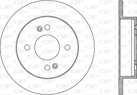 Open Parts BDA2792.10 - Гальмівний диск autozip.com.ua