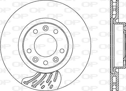 Open Parts BDA2742.20 - Гальмівний диск autozip.com.ua