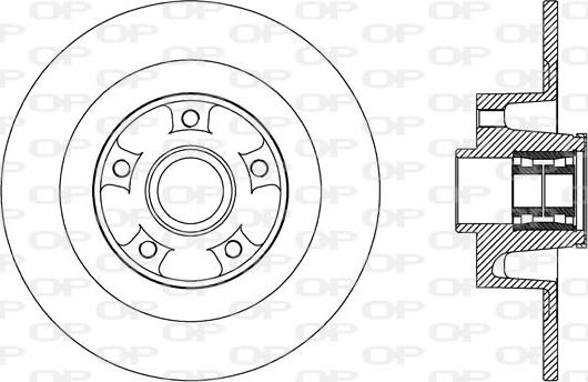 Open Parts BDA2708.30 - Гальмівний диск autozip.com.ua