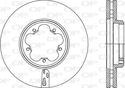 Open Parts BDA2738.20 - Гальмівний диск autozip.com.ua