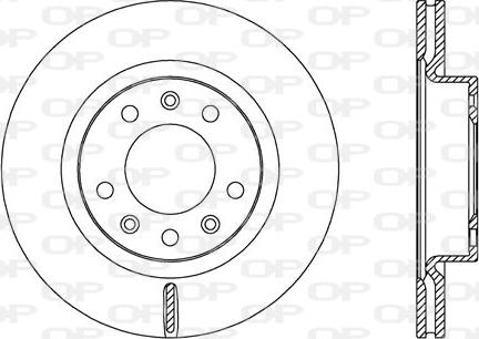 Open Parts BDA2724.20 - Гальмівний диск autozip.com.ua