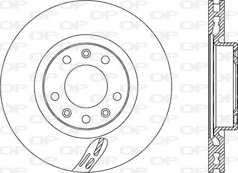 Open Parts BDA2725.20 - Гальмівний диск autozip.com.ua