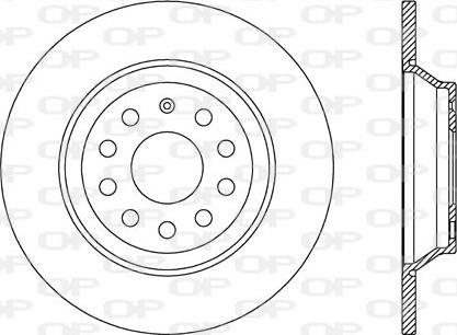 Open Parts BDR2721.10 - Гальмівний диск autozip.com.ua