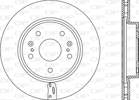 Open Parts BDA2774.20 - Гальмівний диск autozip.com.ua