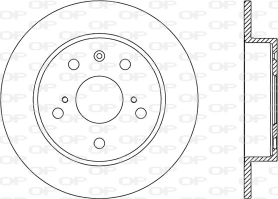 Open Parts BDA2773.10 - Гальмівний диск autozip.com.ua