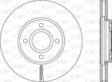 Open Parts BDA2777.20 - Гальмівний диск autozip.com.ua