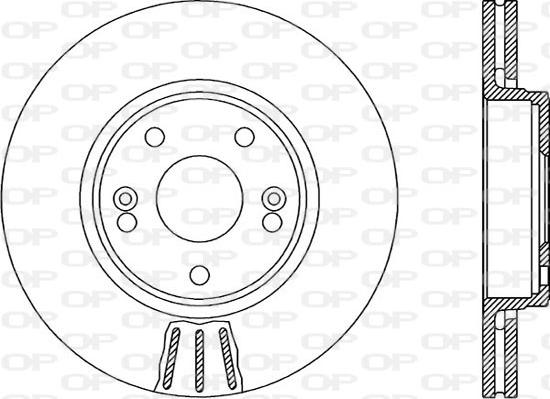 Open Parts BDR1958.20 - Гальмівний диск autozip.com.ua