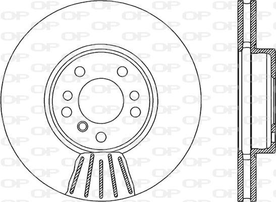 Open Parts BDR1903.20 - Гальмівний диск autozip.com.ua