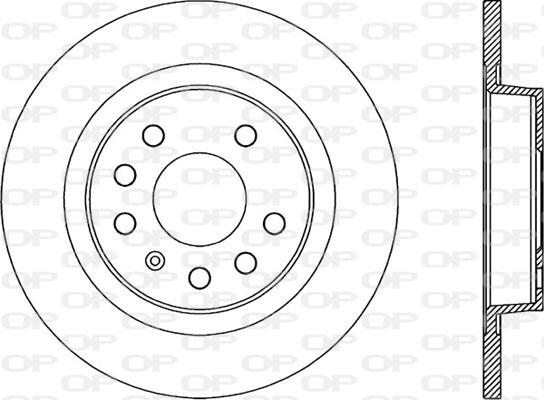 Open Parts BDR1989.10 - Гальмівний диск autozip.com.ua