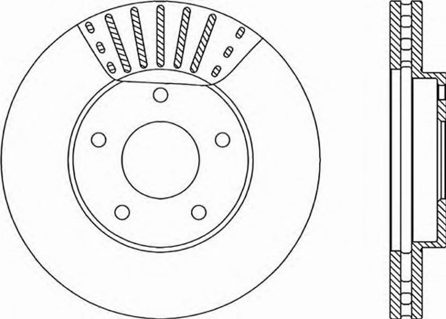 Open Parts BDR1986.20 - Гальмівний диск autozip.com.ua