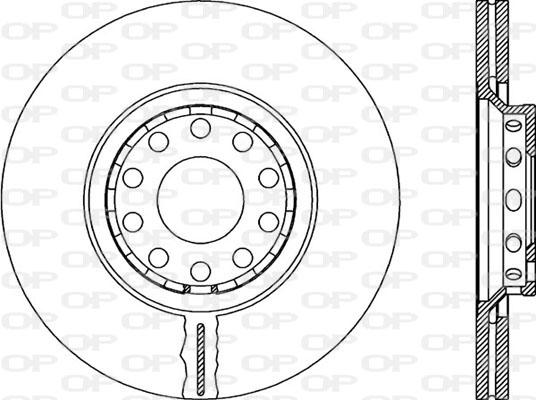 Open Parts BDR1924.20 - Гальмівний диск autozip.com.ua