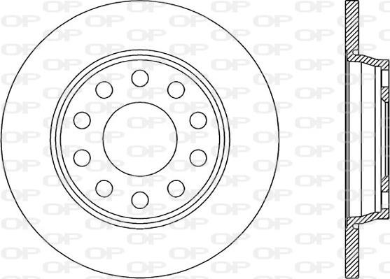 Open Parts BDR1923.10 - Гальмівний диск autozip.com.ua