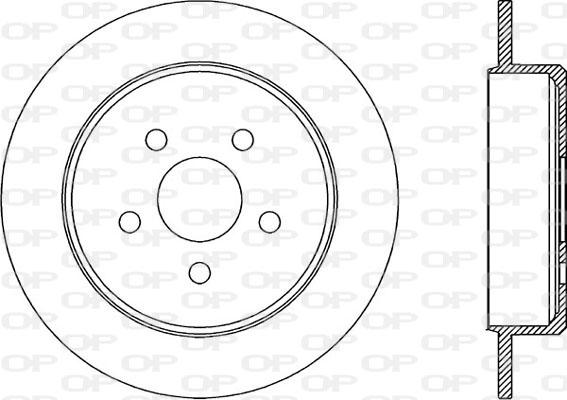 Open Parts BDR1971.10 - Гальмівний диск autozip.com.ua