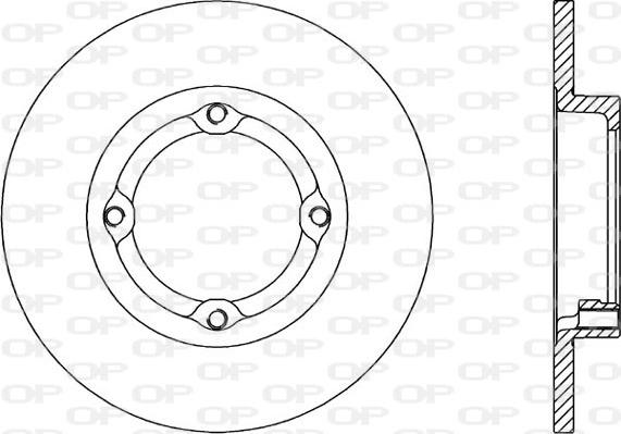 Open Parts BDR1497.10 - Гальмівний диск autozip.com.ua