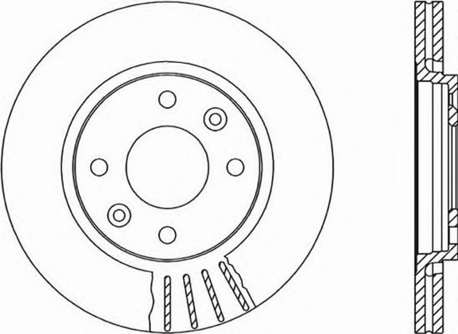 Open Parts BDR1457.20 - Гальмівний диск autozip.com.ua