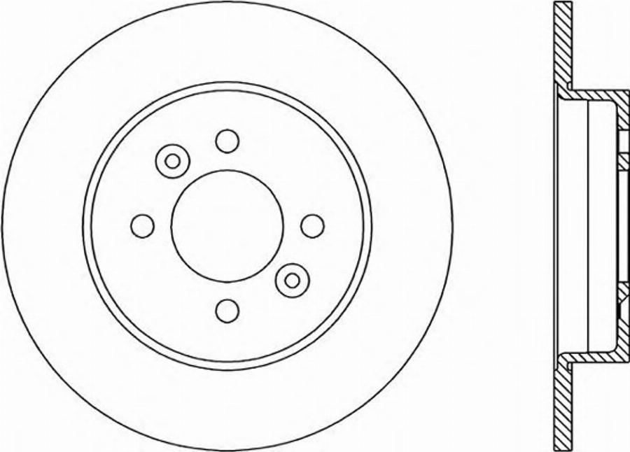 Open Parts BDR1466.10 - Гальмівний диск autozip.com.ua