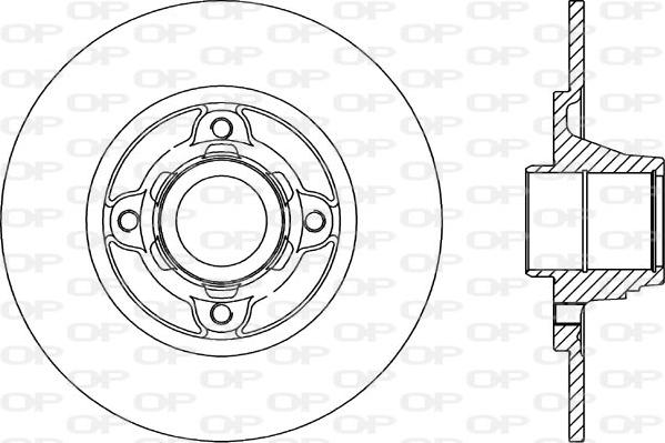 Open Parts BDR1460.10 - Гальмівний диск autozip.com.ua