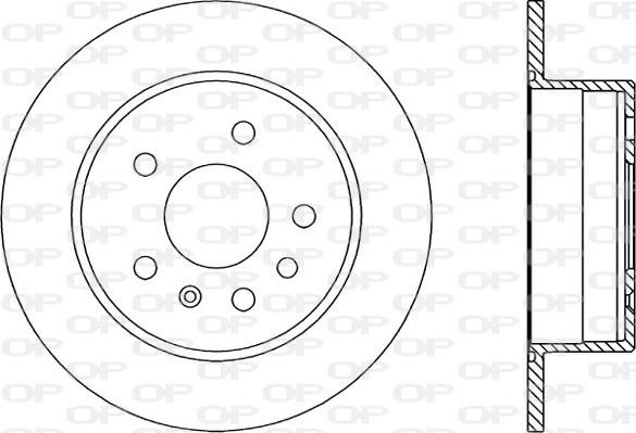 Open Parts BDR1408.10 - Гальмівний диск autozip.com.ua