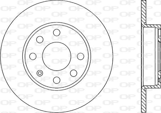 Open Parts BDR1402.10 - Гальмівний диск autozip.com.ua