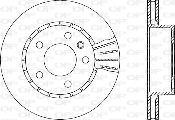 Open Parts BDR1407.20 - Гальмівний диск autozip.com.ua