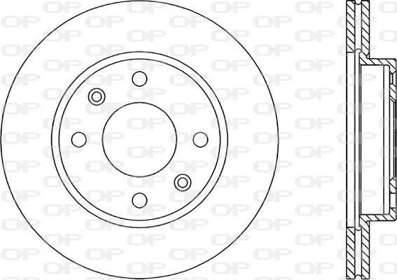 Open Parts BDR1430.20 - Гальмівний диск autozip.com.ua