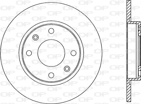 Open Parts BDR1431.10 - Гальмівний диск autozip.com.ua