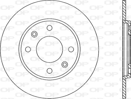 Open Parts BDR1433.10 - Гальмівний диск autozip.com.ua