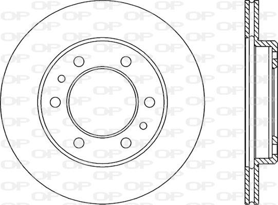 Open Parts BDR1527.20 - Гальмівний диск autozip.com.ua