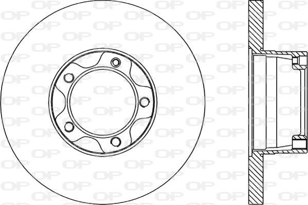 Open Parts BDR1578.10 - Гальмівний диск autozip.com.ua