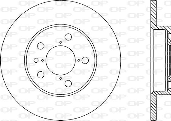 Open Parts BDR1662.10 - Гальмівний диск autozip.com.ua
