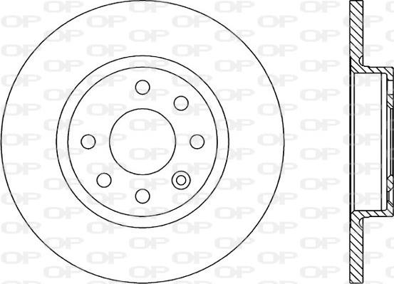 Open Parts BDR1606.10 - Гальмівний диск autozip.com.ua