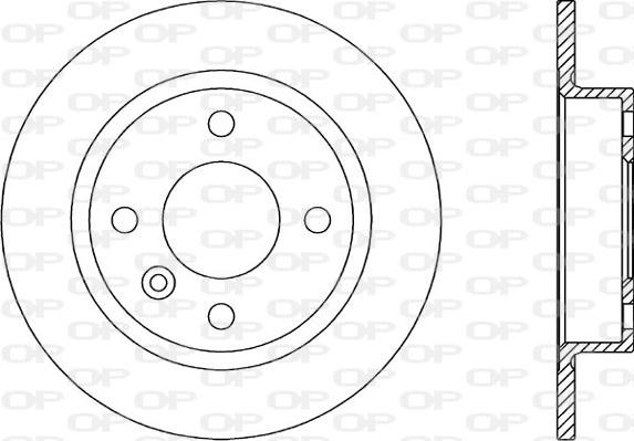 Open Parts BDR1610.10 - Гальмівний диск autozip.com.ua