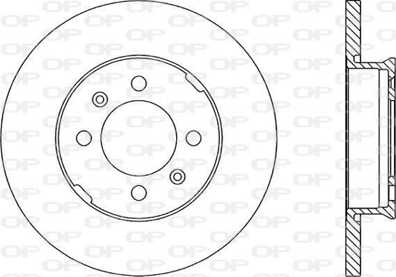 Open Parts BDR1049.10 - Гальмівний диск autozip.com.ua