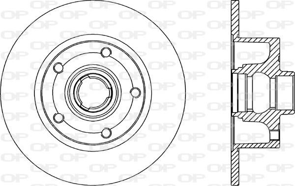 Open Parts BDR1044.10 - Гальмівний диск autozip.com.ua