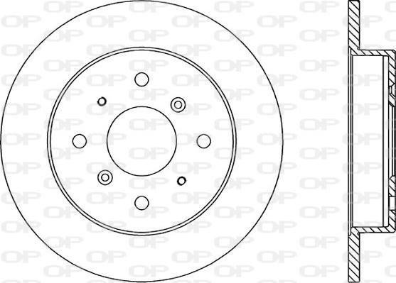 Open Parts BDR1056.10 - Гальмівний диск autozip.com.ua