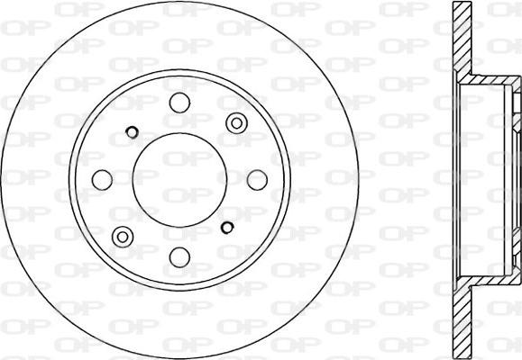 Open Parts BDR1050.10 - Гальмівний диск autozip.com.ua