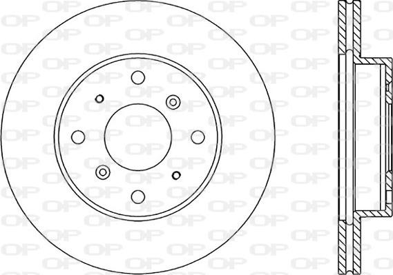 Open Parts BDR1053.20 - Гальмівний диск autozip.com.ua