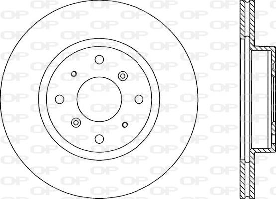 Open Parts BDR1052.20 - Гальмівний диск autozip.com.ua