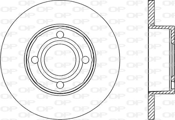 Open Parts BDR1035.10 - Гальмівний диск autozip.com.ua