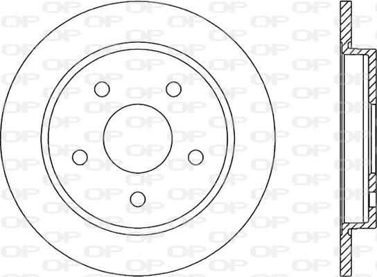 Open Parts BDR1164.10 - Гальмівний диск autozip.com.ua