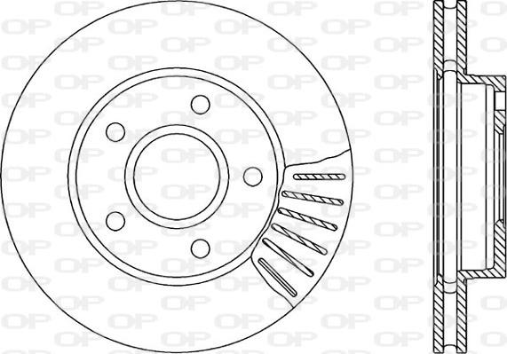 Open Parts BDR1189.20 - Гальмівний диск autozip.com.ua